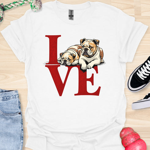 Love is a four legged word - V3 - Sitting Above T-Shirt